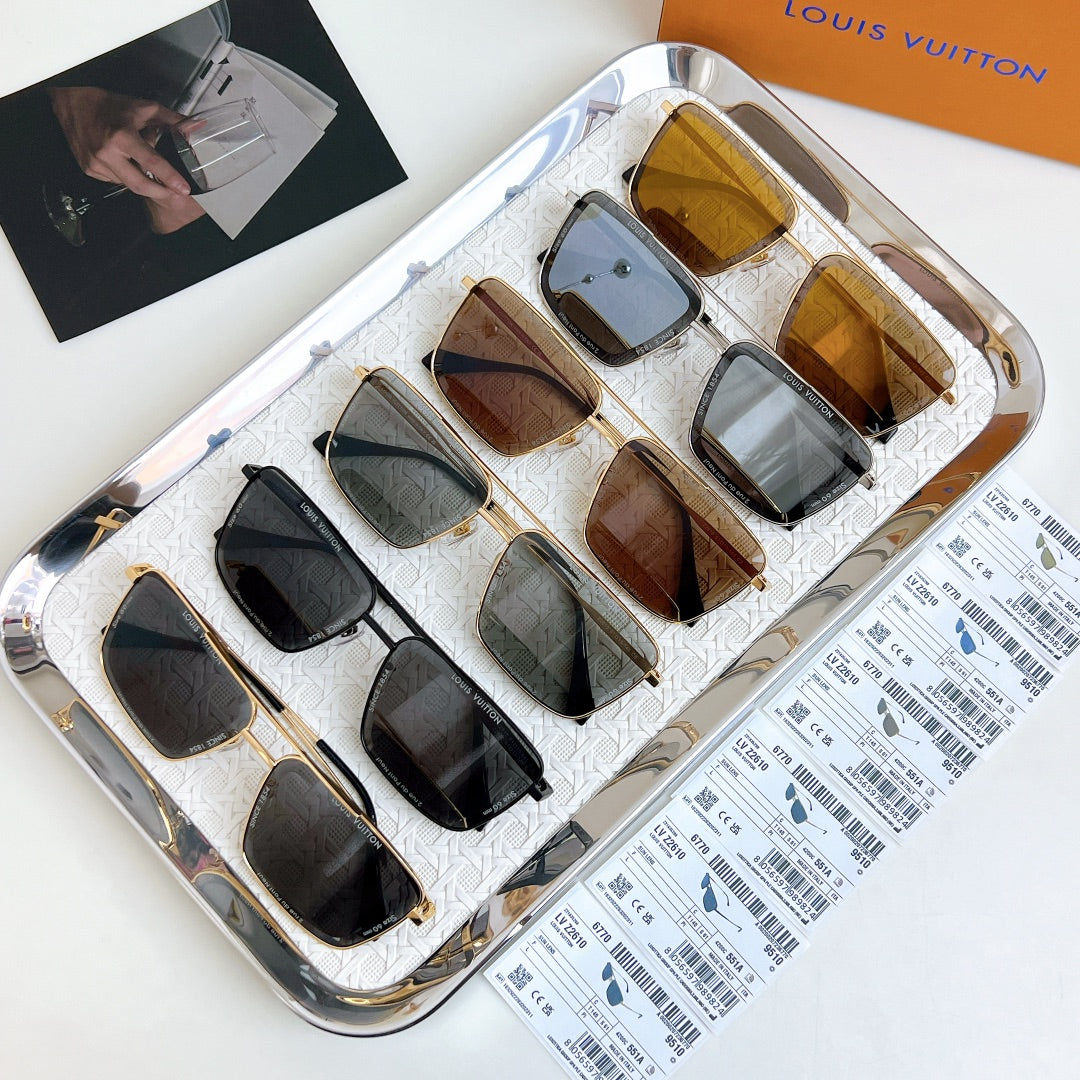 High-quality 6-color stylish square sunglasses