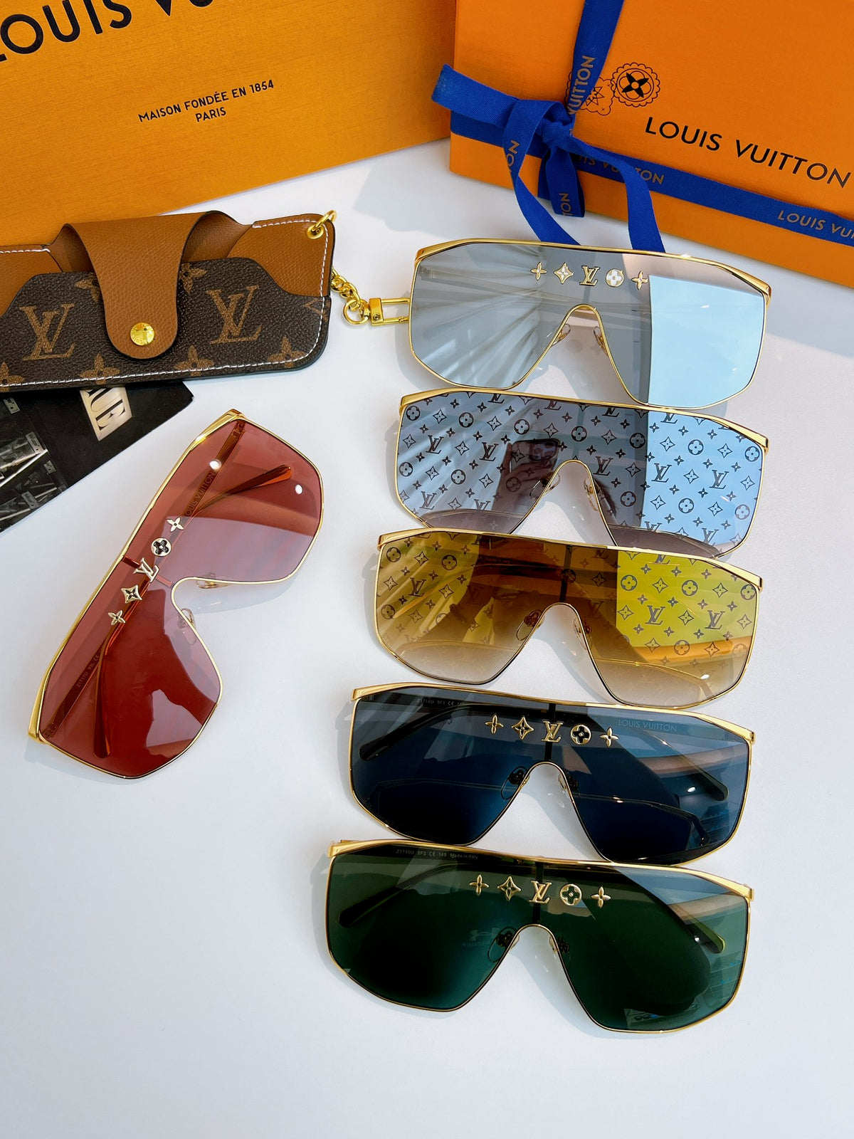 High-quality 6-color stylish frameless sunglasses