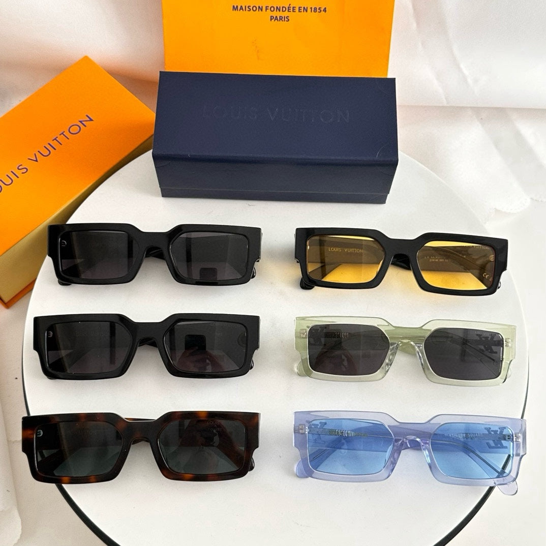 High-quality 6-color stylish square sunglasses