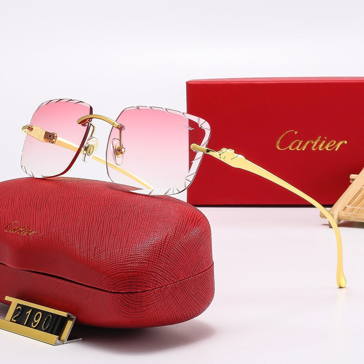 Fashion Square Frameless Sunglasses 2190