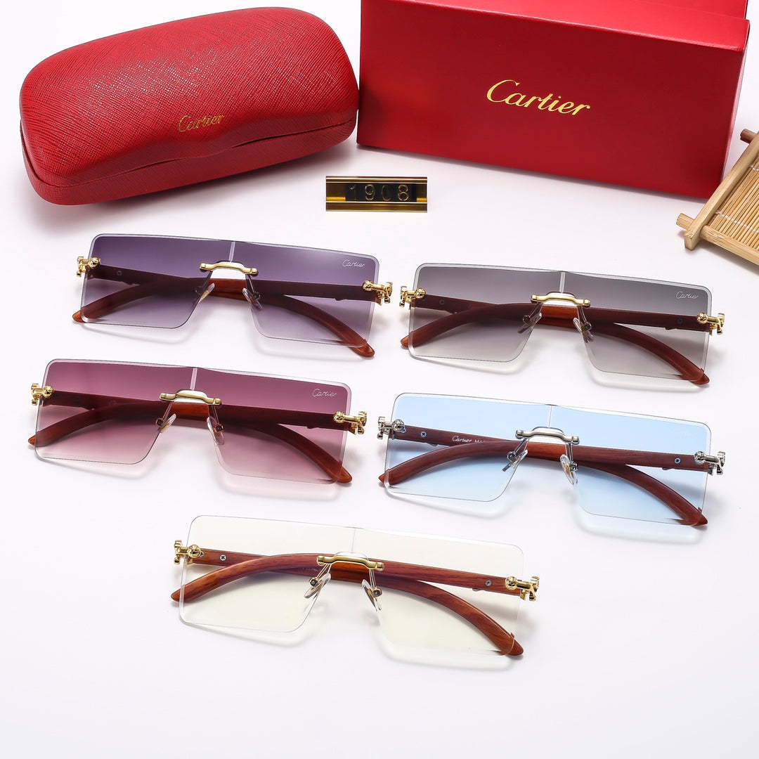 5 Colors Frameless Fashion Sunglasses—1908
