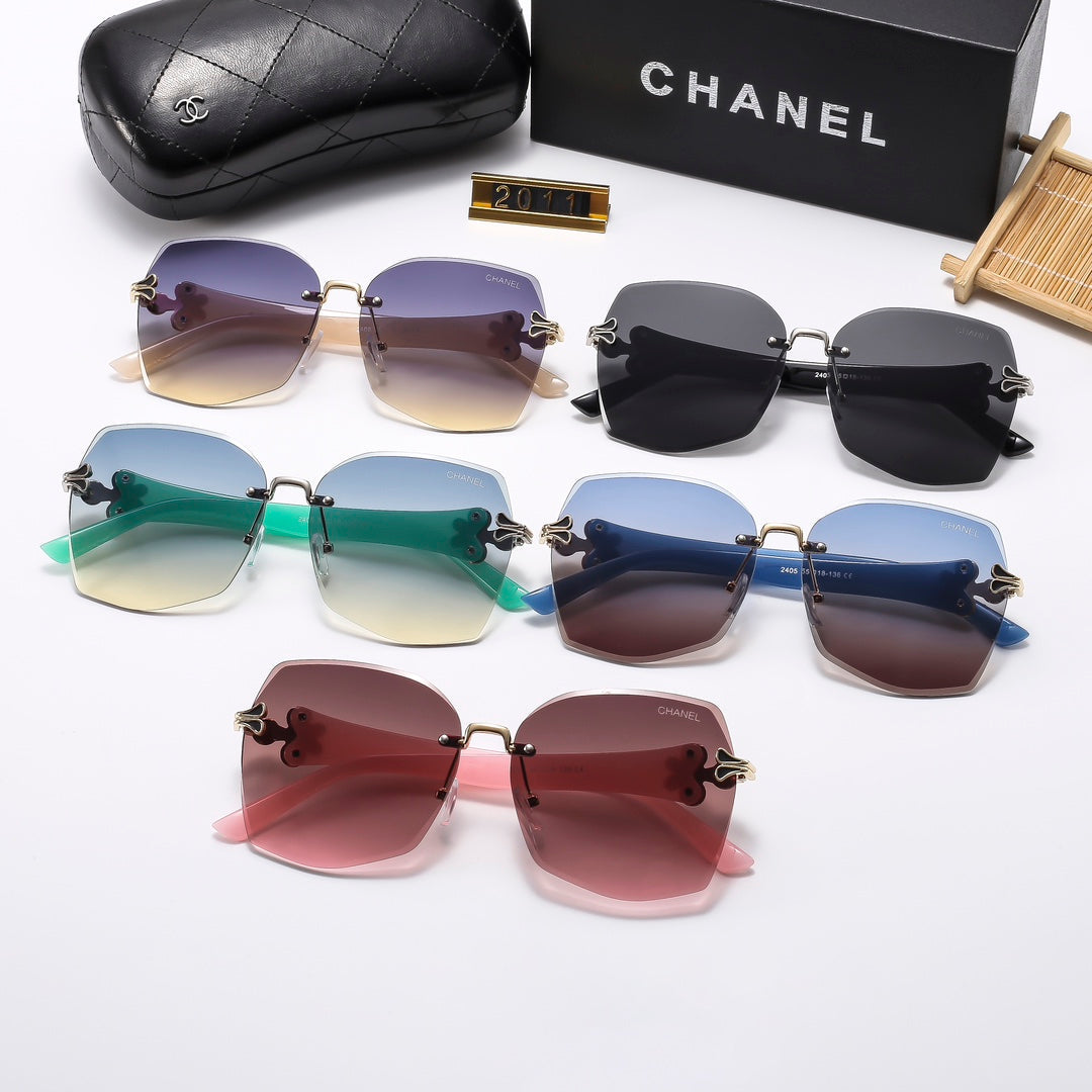 5 Colors Stylish Square Frameless Sunglasses — 2010