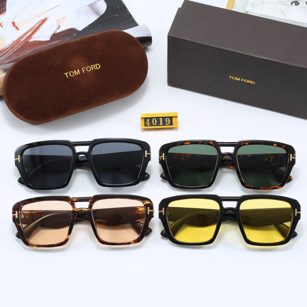 4 Colors Fashion Square-Framed Sunglasses—4019