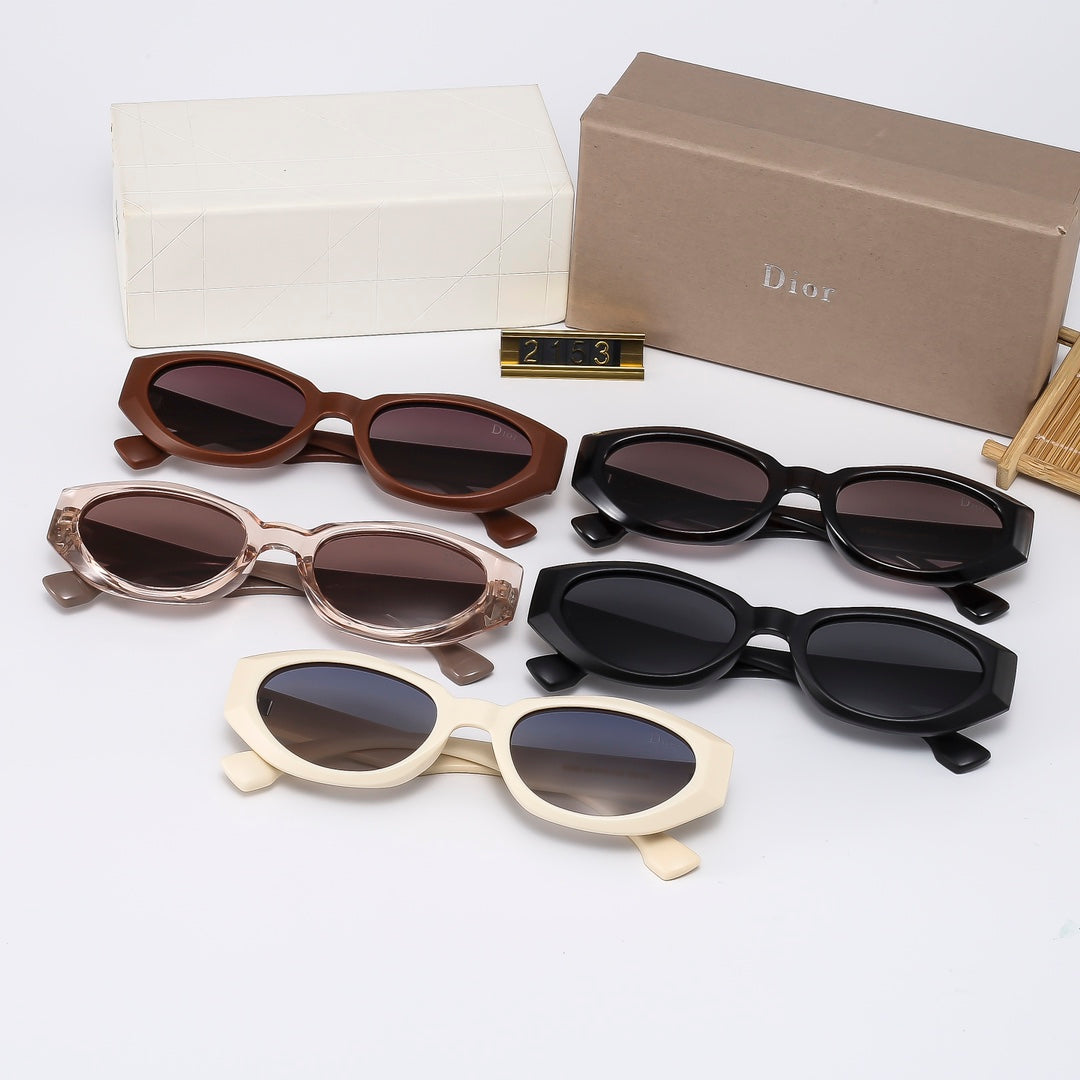 5 Colors Stylish Oval Sunglasses — 2153