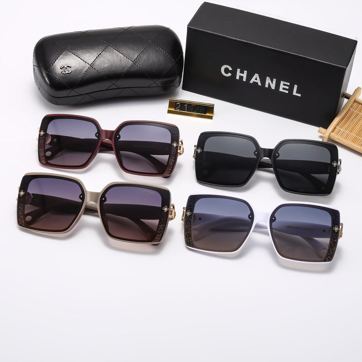 4 Colors Stylish Square-Frame Sunglasses — 2170