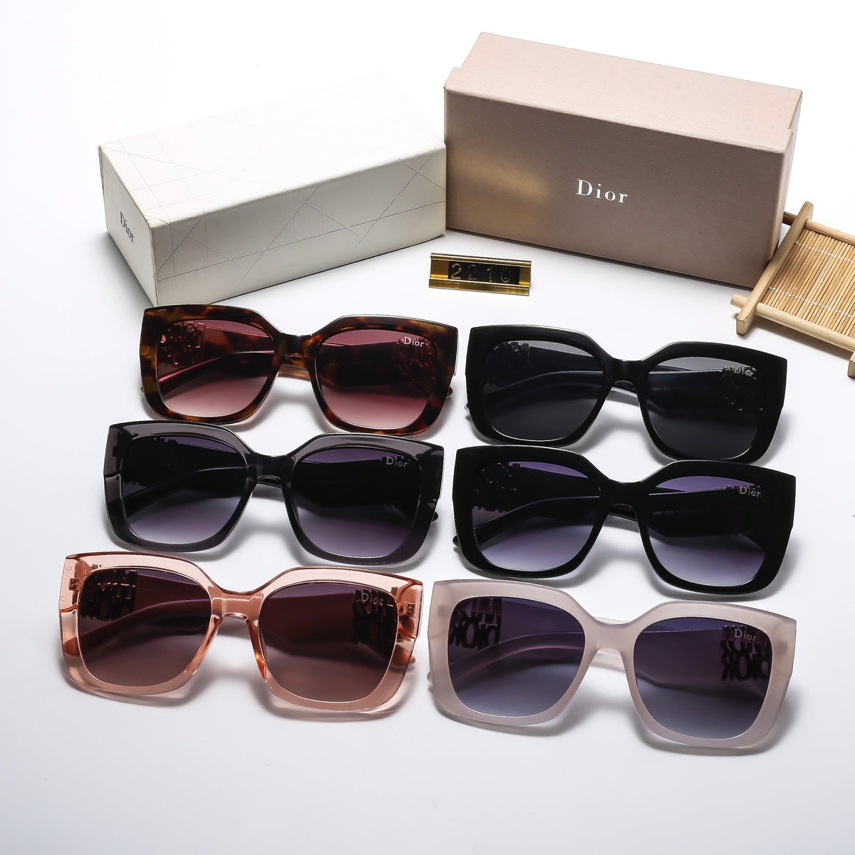 6 Colors Stylish Square-Frame Sunglasses — 2210