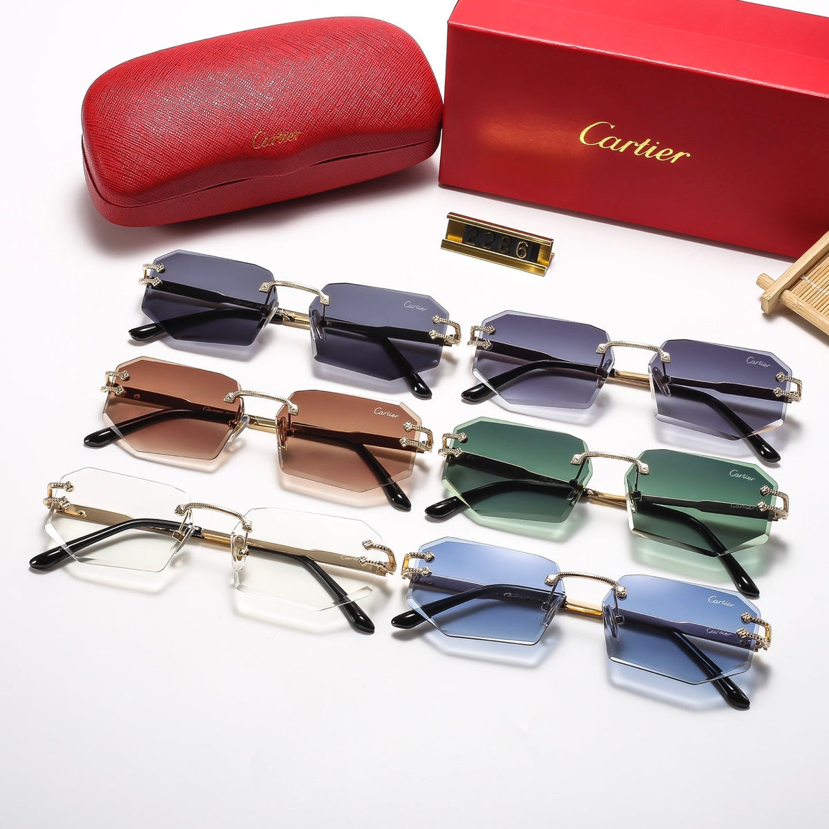 Irregular6 Colors Fashion Sunglasses—2287