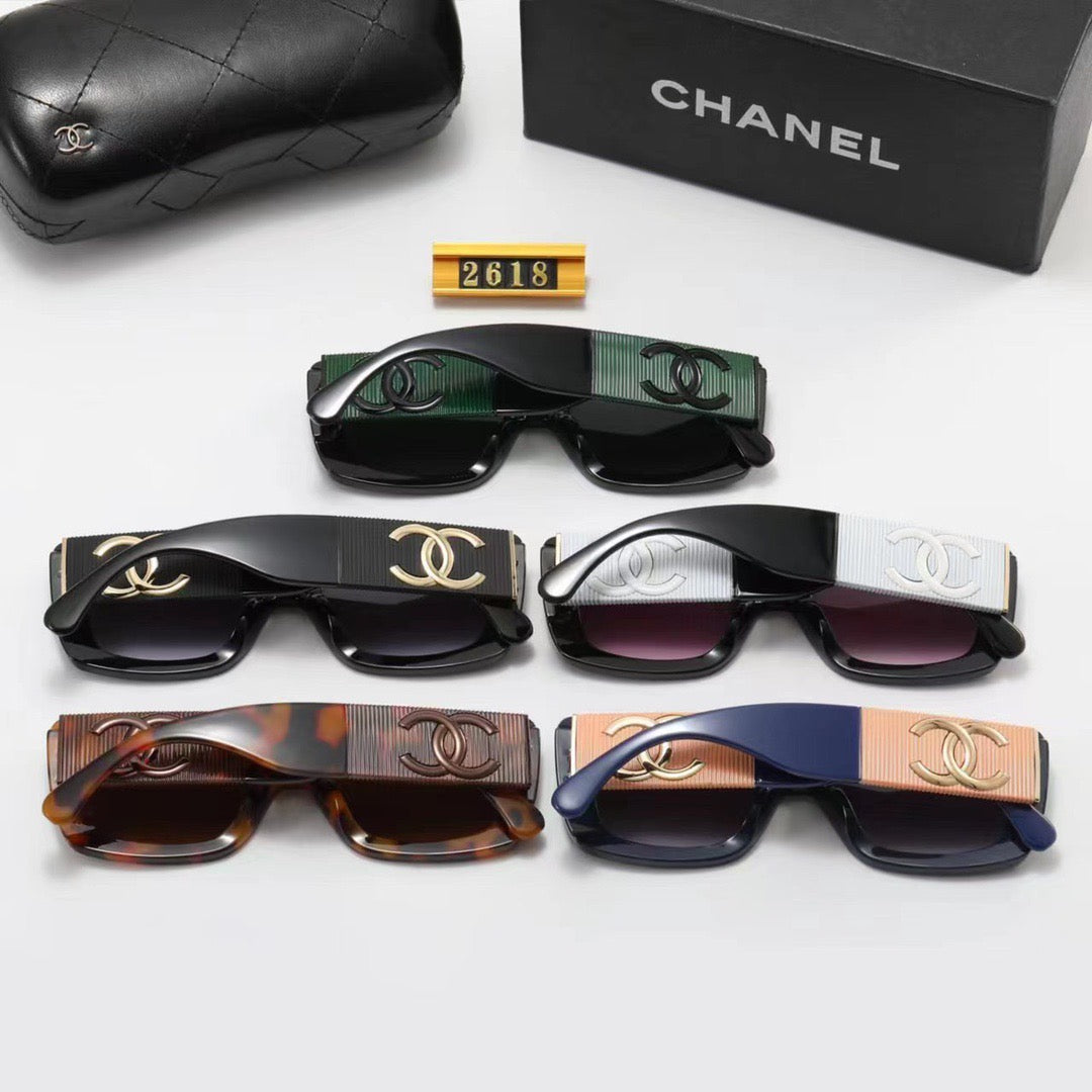 Stylish 5-color dual-tone frame sunglasses — 2618