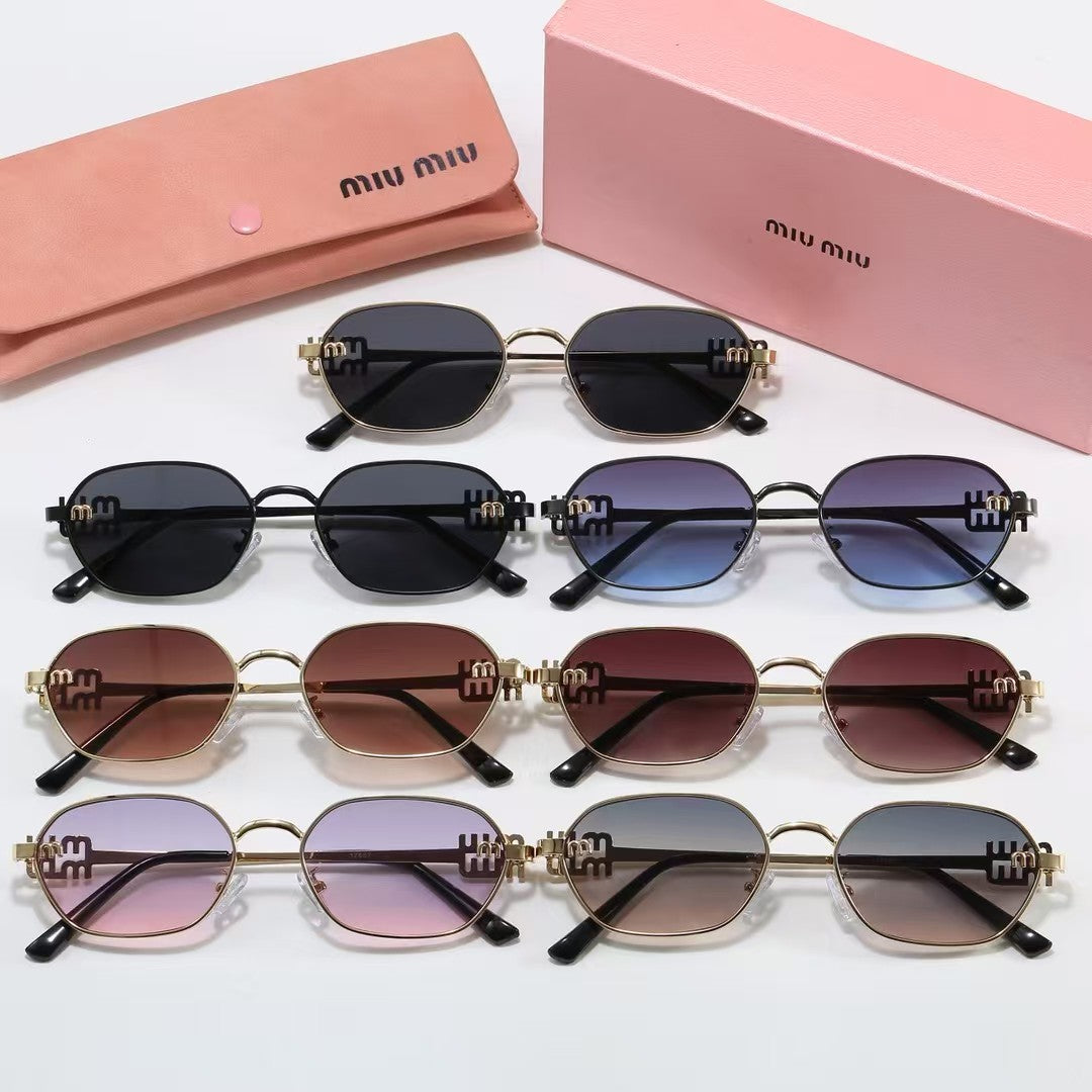 7-Color Stylish Round Sunglasses with Metal Decoration—1552