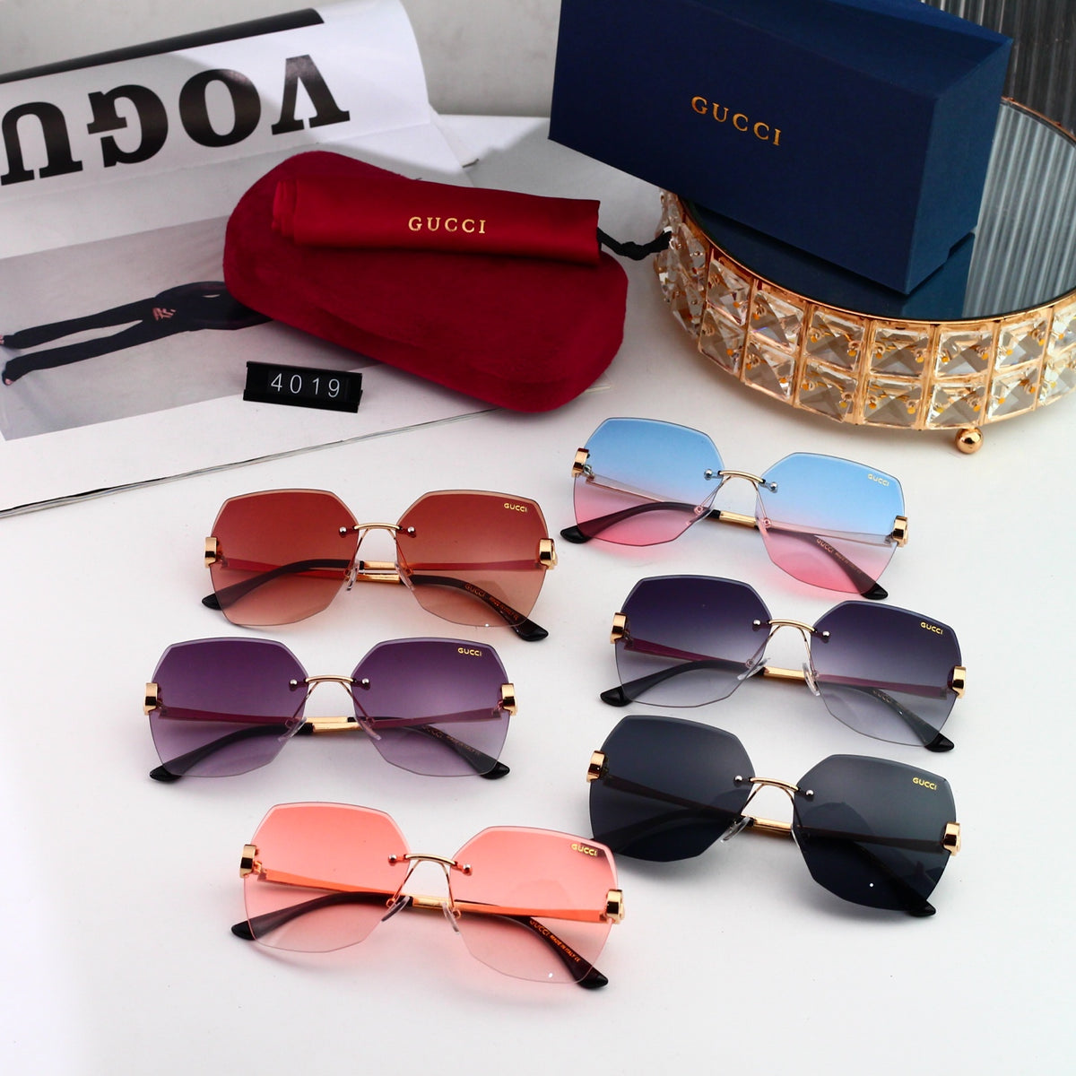 5 Colors Fashion Sunglasses 4019