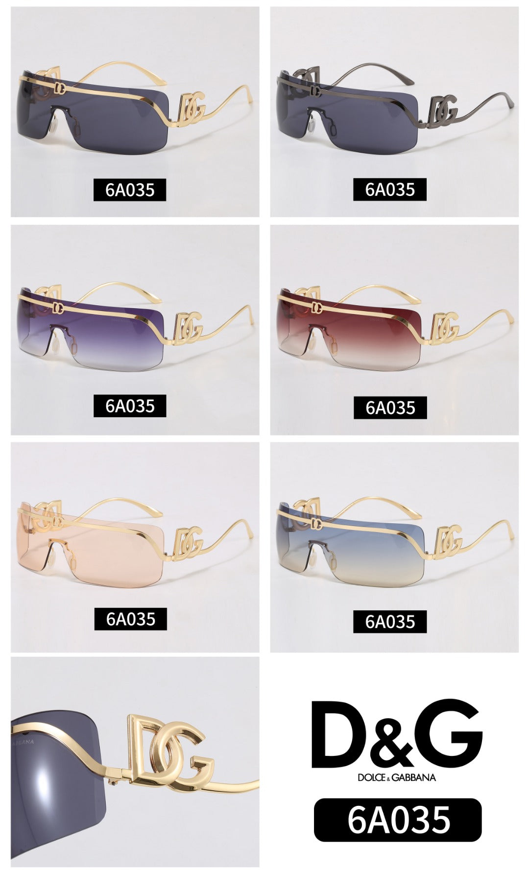 5 Colors Fashion Sunglasses 6A035