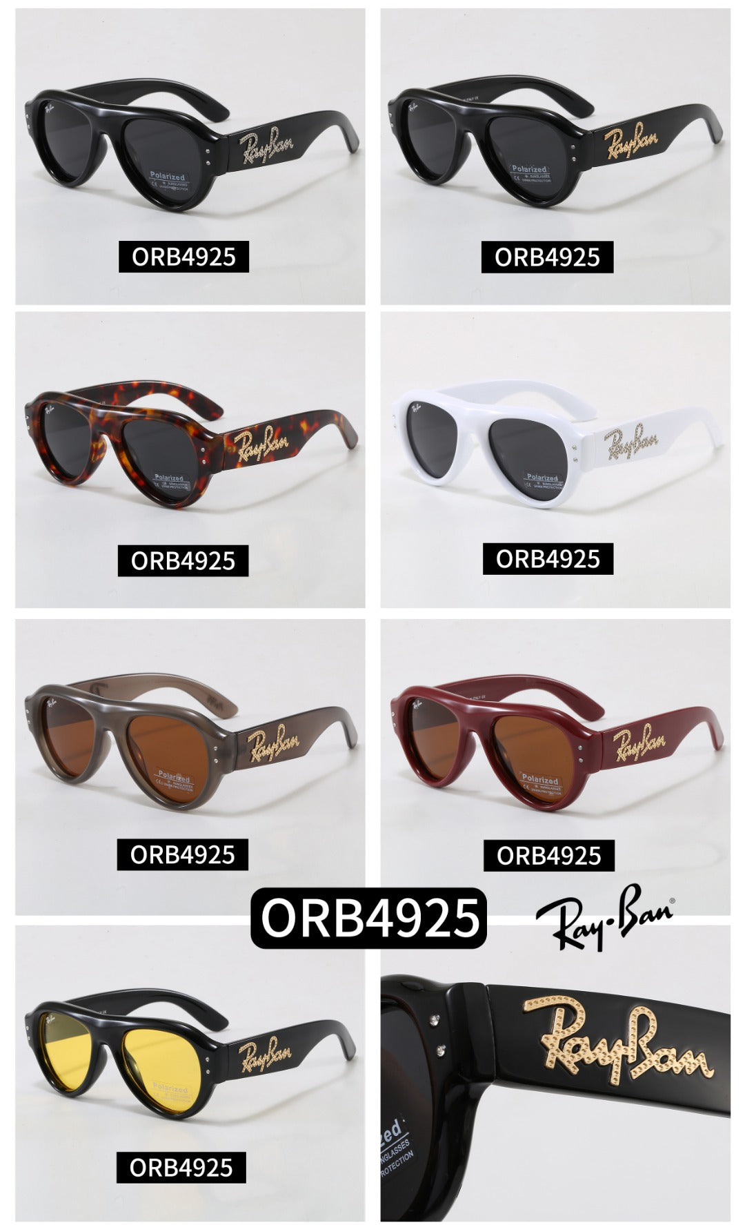 6 Colors Fashion Sunglasses ORB4925