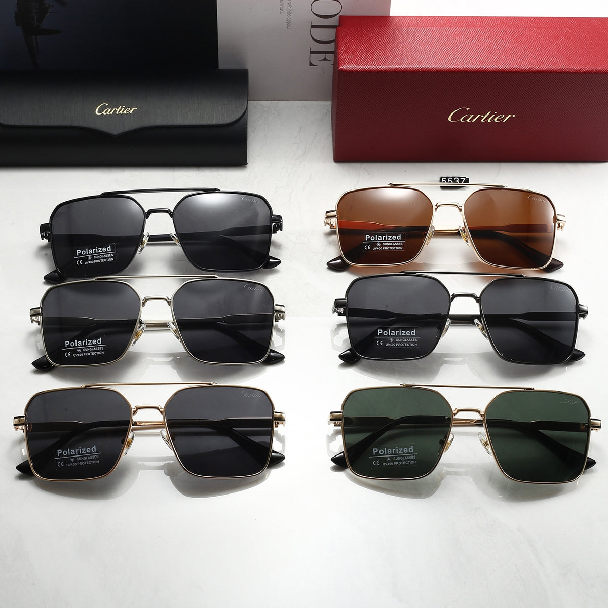 6 Colors Fashion Sunglasses 5537