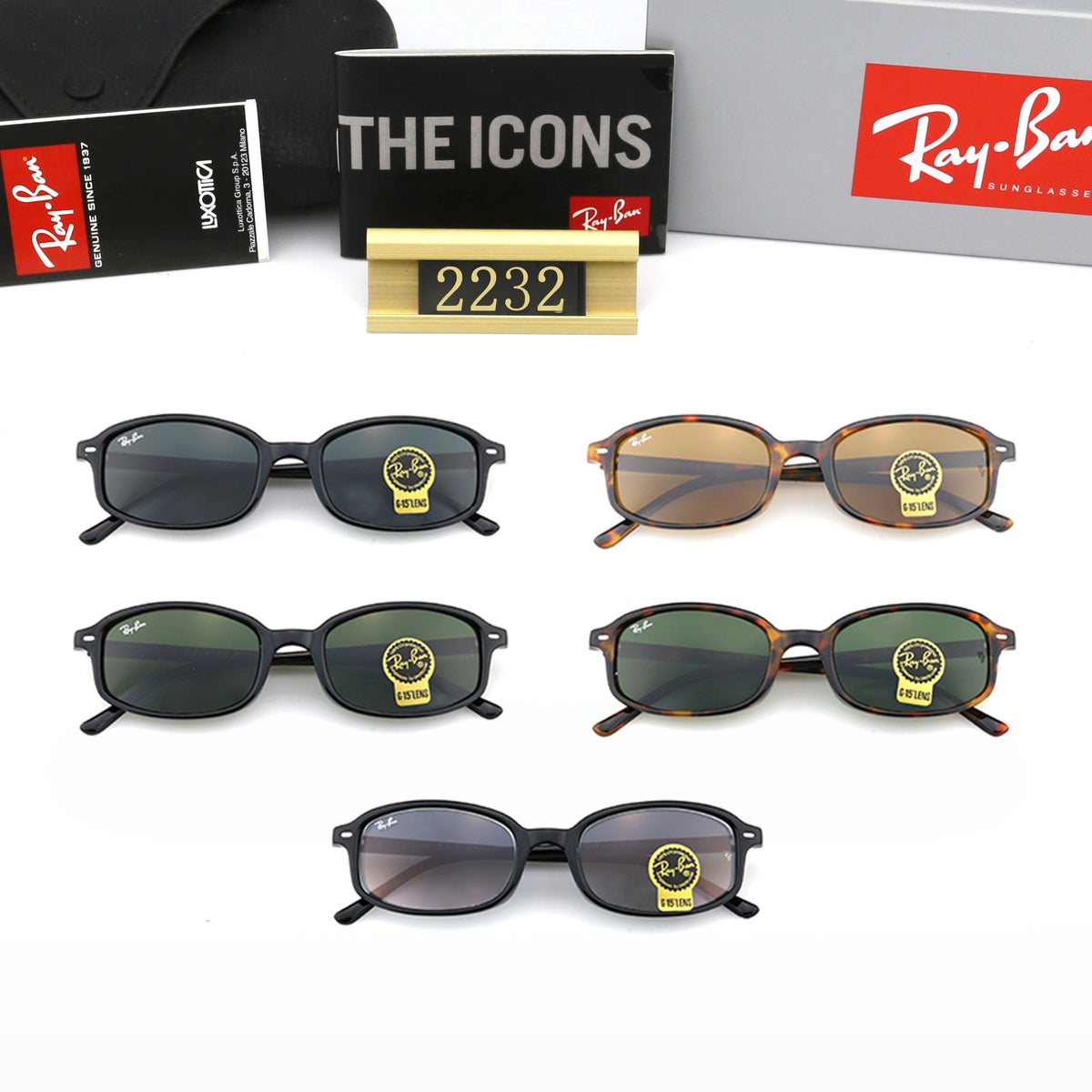 5 Colors Fashion Sunglasses 2232