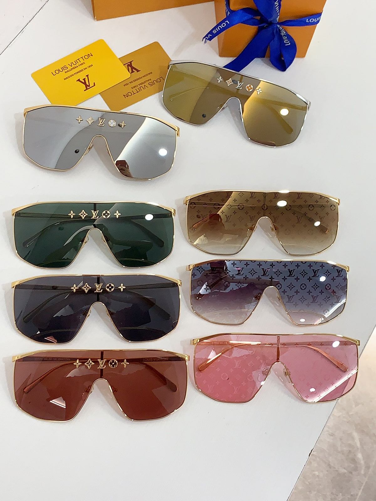 High-quality 8-color stylish square sunglasses