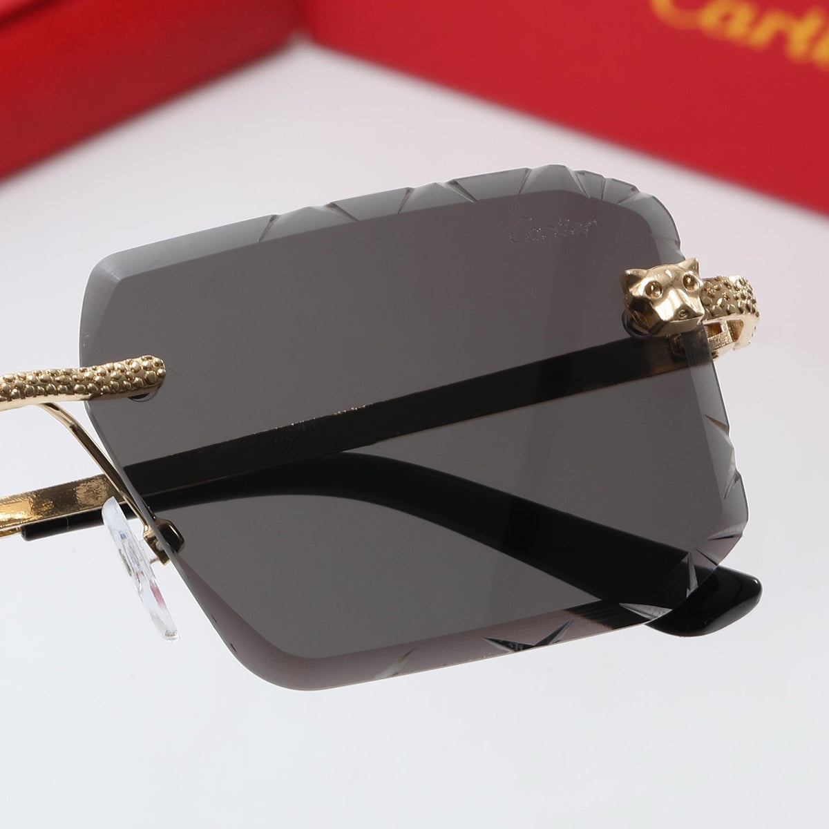 Leopard Head One piece pilot sunglasses 4213