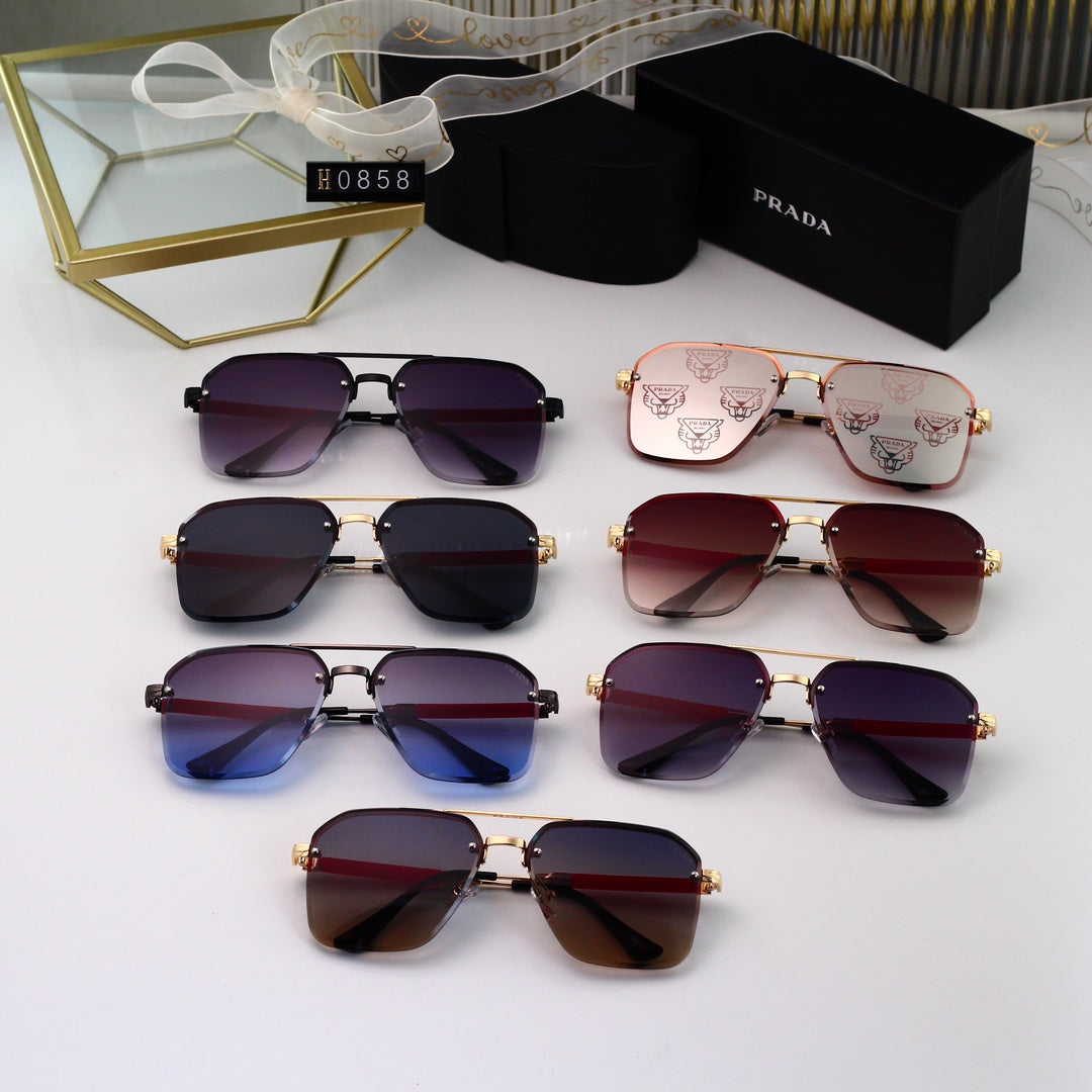 Fashion Gold Thin Frame Sunglasses