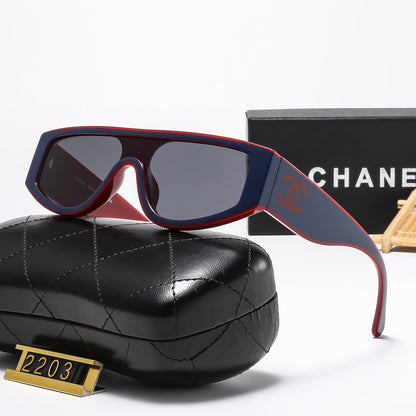 Matching color personality cat-eye sunglasses 2203