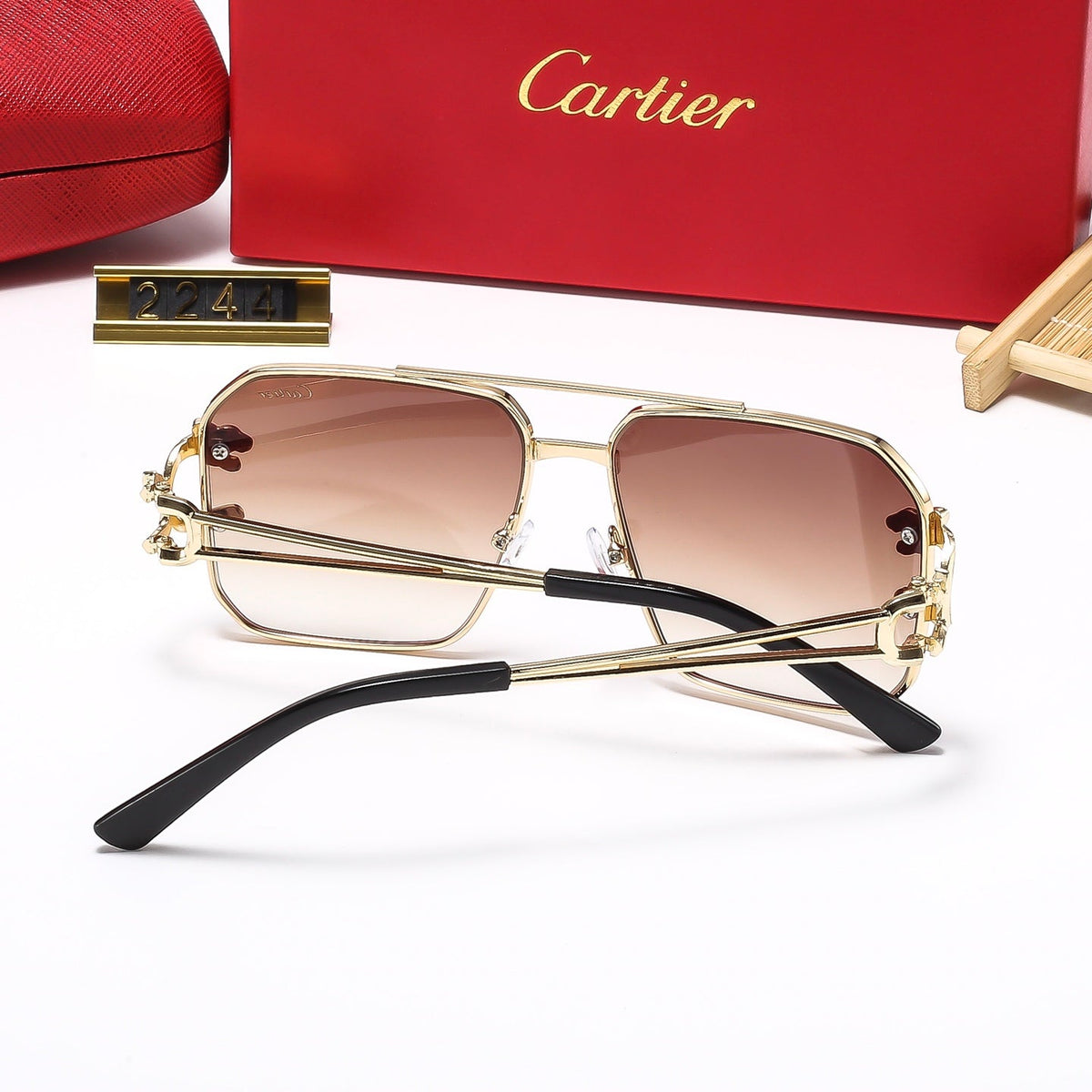 Large frame square sunglasses 2244