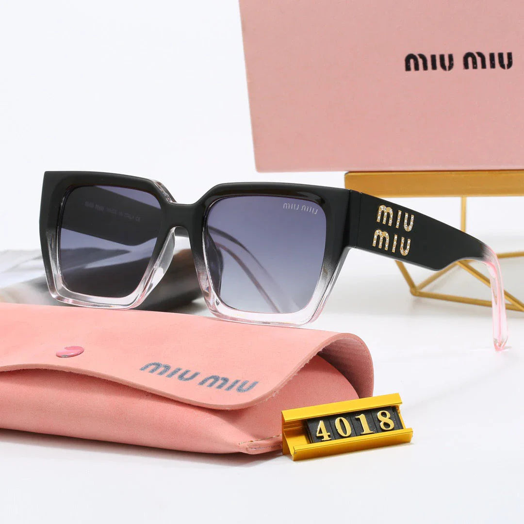 square frame universal sunglasses 4018