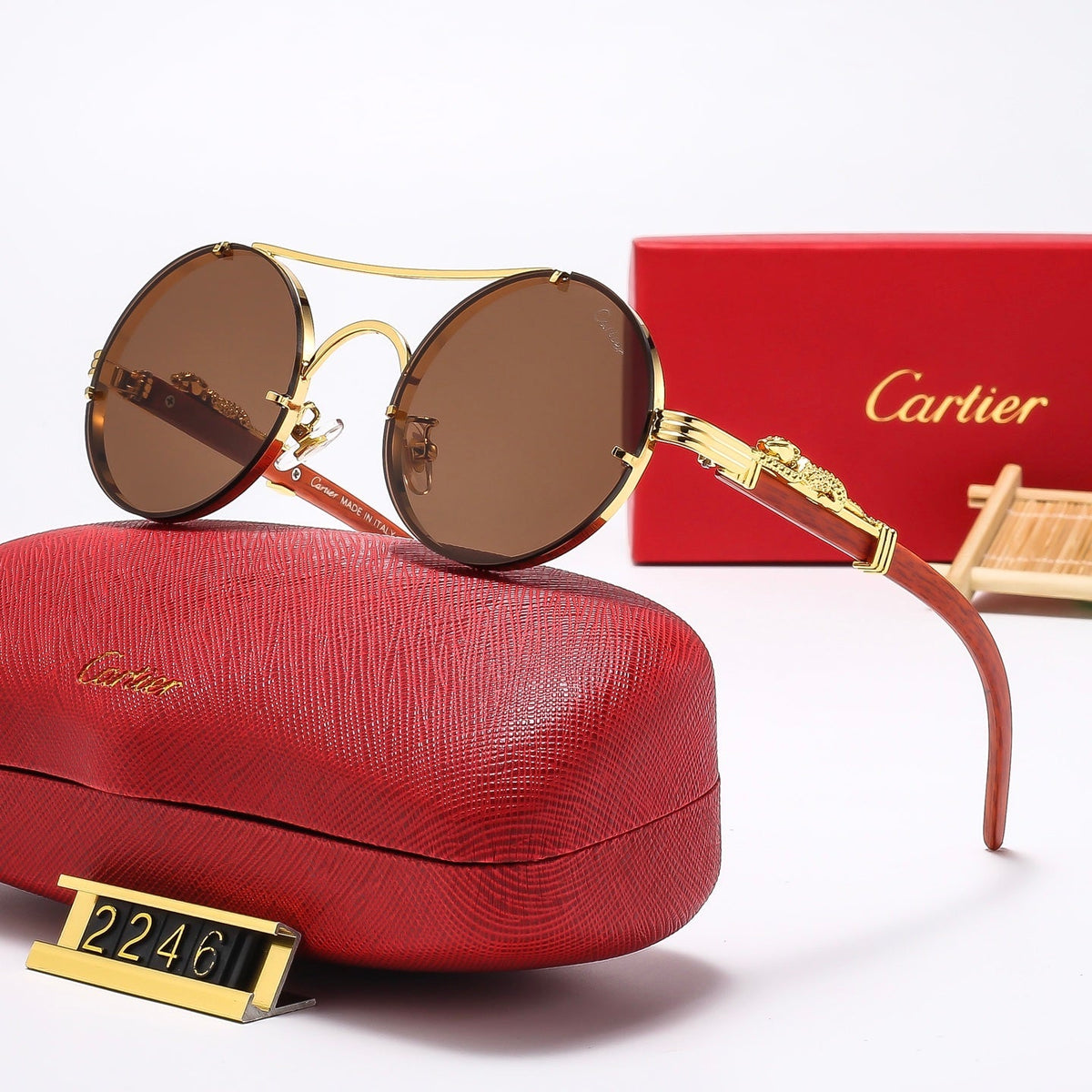 unique design round sunglasses 2246