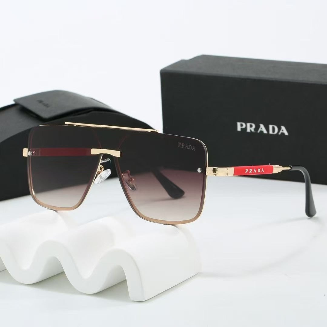 One-piece 7 Colors Fashion mental Sunglasses