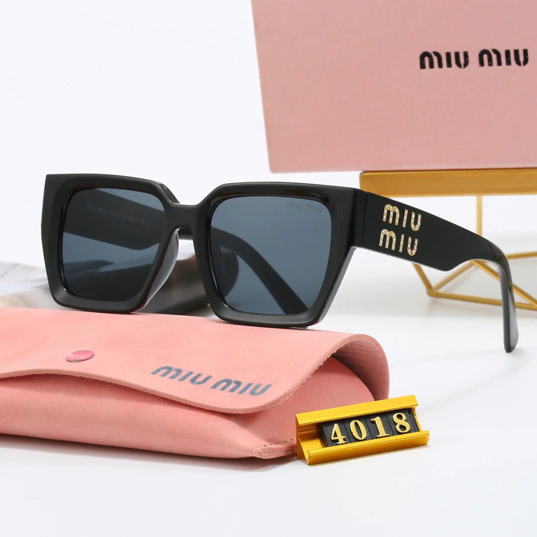square frame universal sunglasses 4018