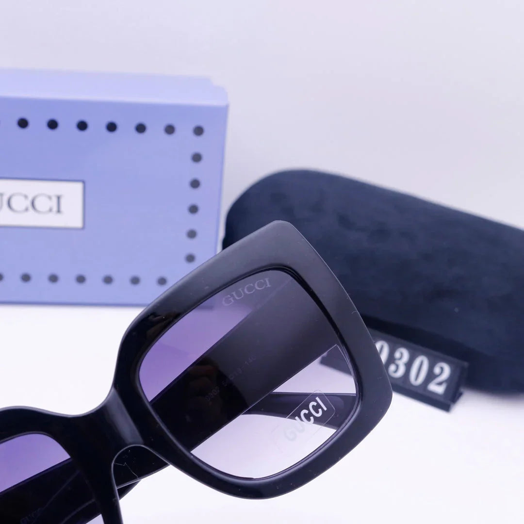 color block square sunglasses