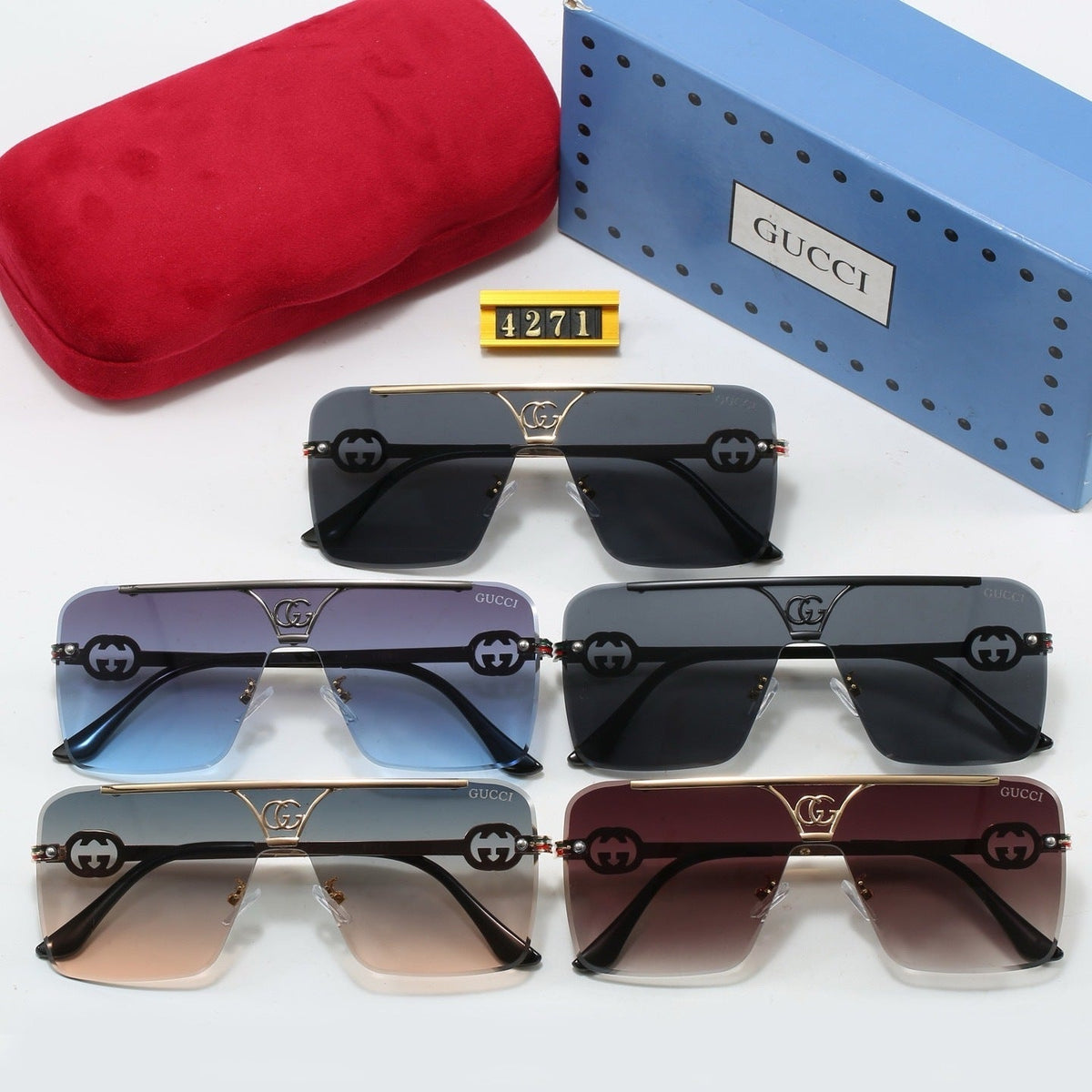 5 Colors Fashion Sunglasses—4271