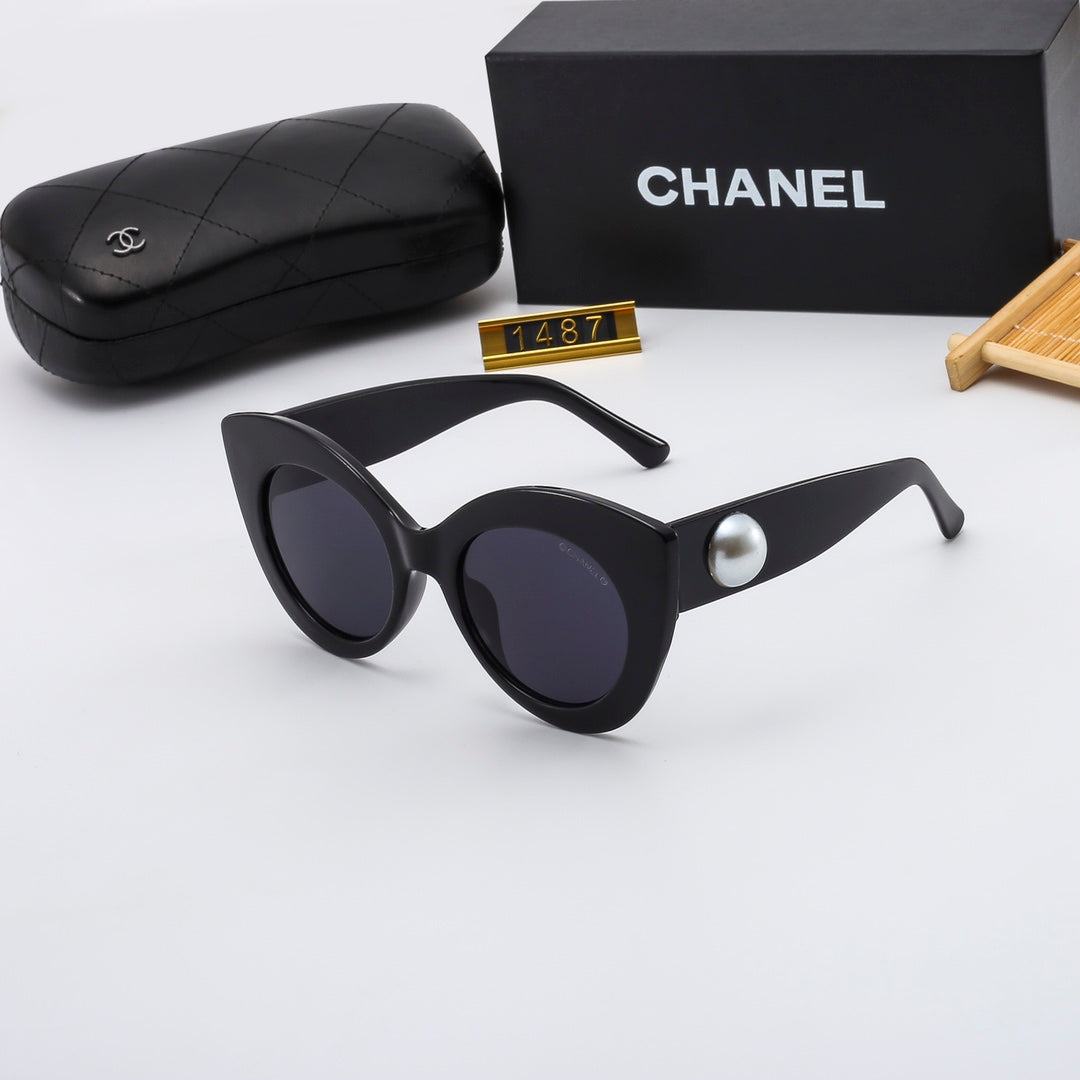 4 Colors Stylish Round Solid Color Sunglasses  — 1487