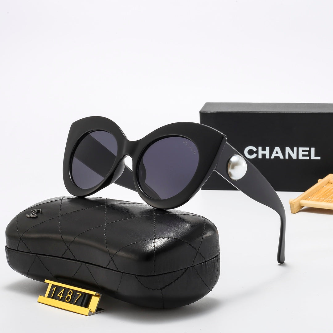 4 Colors Stylish Round Solid Color Sunglasses  — 1487