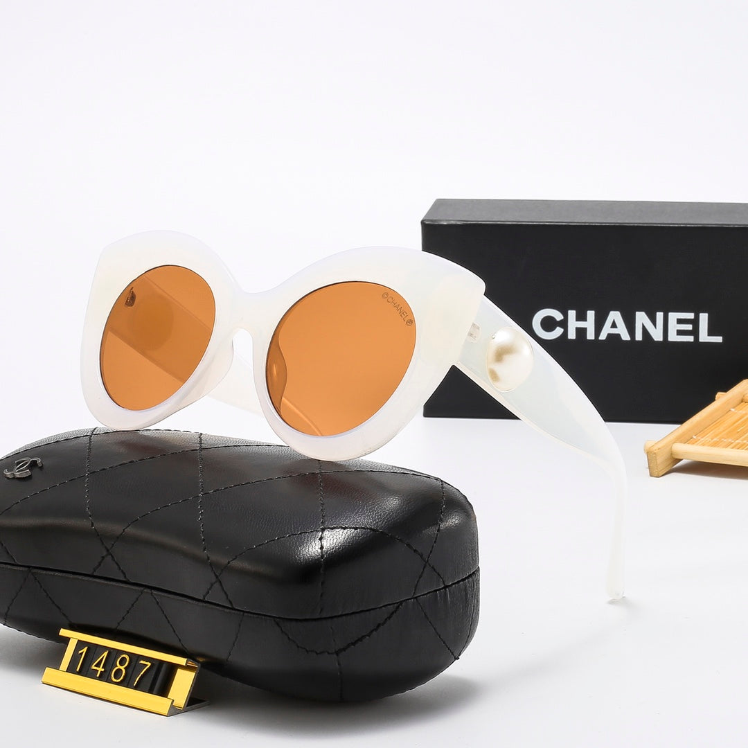 4 Colors Stylish Round Solid Color Sunglasses  — 1487