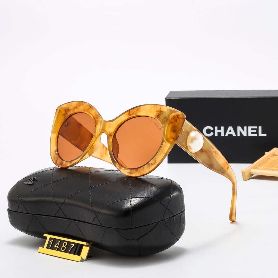 4 Colors Stylish Round Solid Color Sunglasses  — 1487