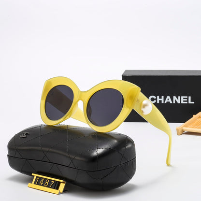4 Colors Stylish Round Solid Color Sunglasses  — 1487