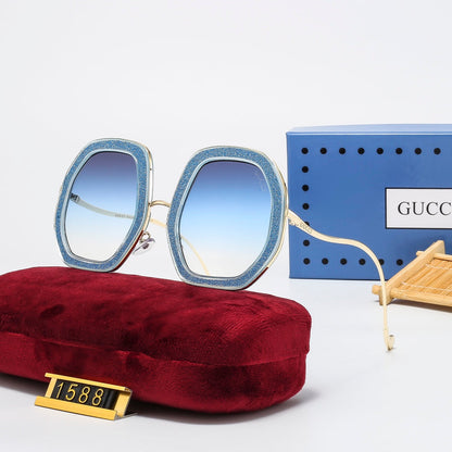 7-Color Stylish Frosted Frame Sunglasses - 1588