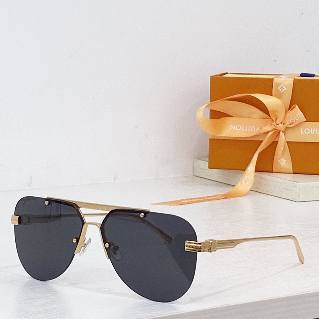High-quality 7-color pilot round sunglasses