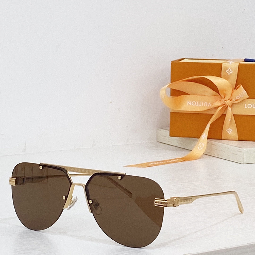 High-quality 7-color pilot round sunglasses
