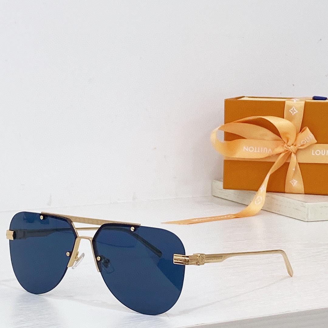 High-quality 7-color pilot round sunglasses
