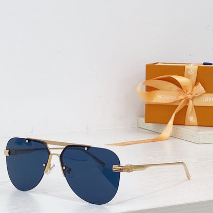 High-quality 7-color pilot round sunglasses