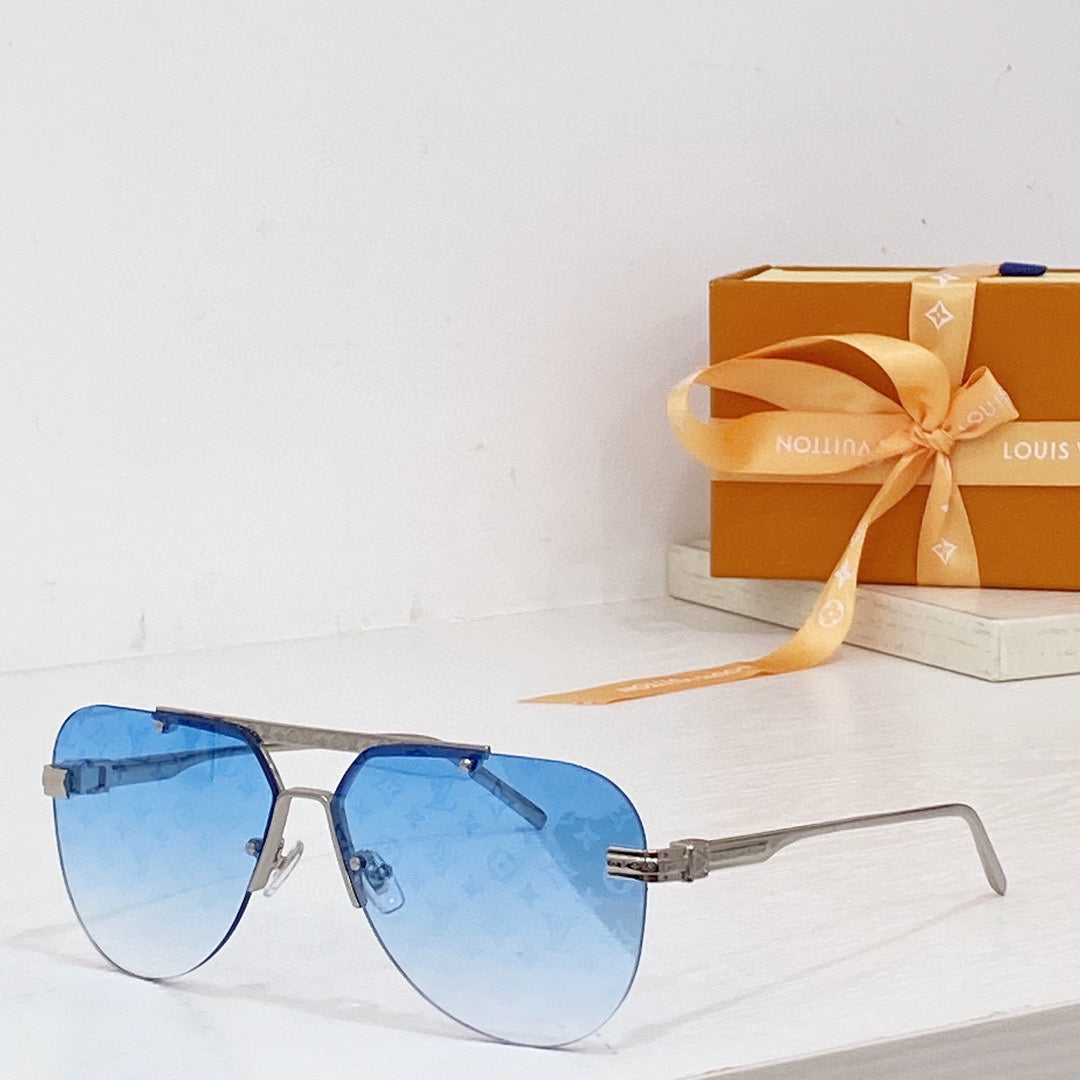 High-quality 7-color pilot round sunglasses
