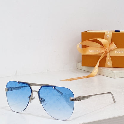 High-quality 7-color pilot round sunglasses