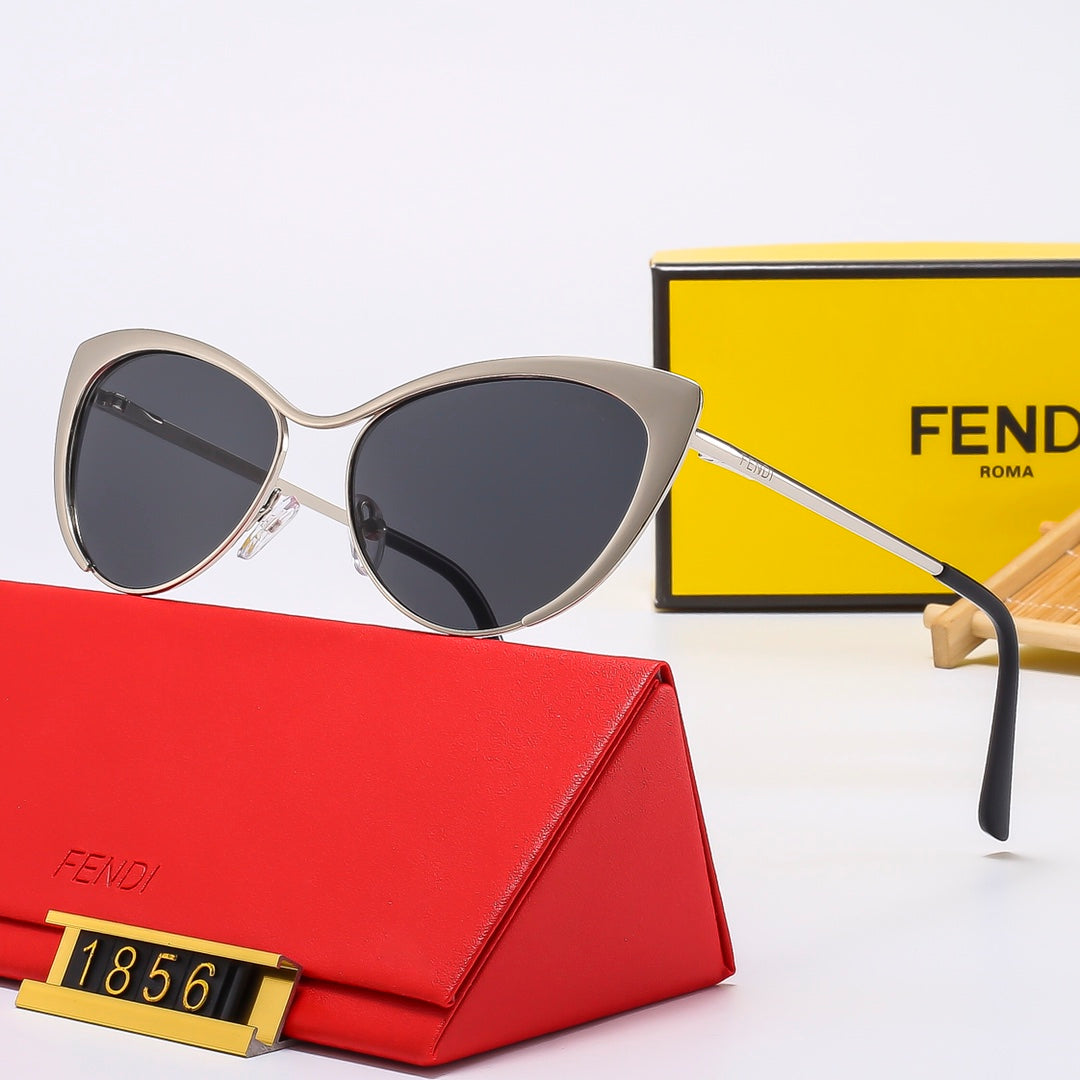 5 Colors Stylish Metal Temple Sunglasses — 1856