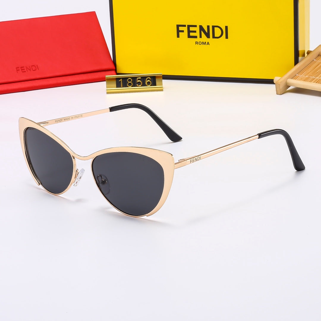 5 Colors Stylish Metal Temple Sunglasses — 1856