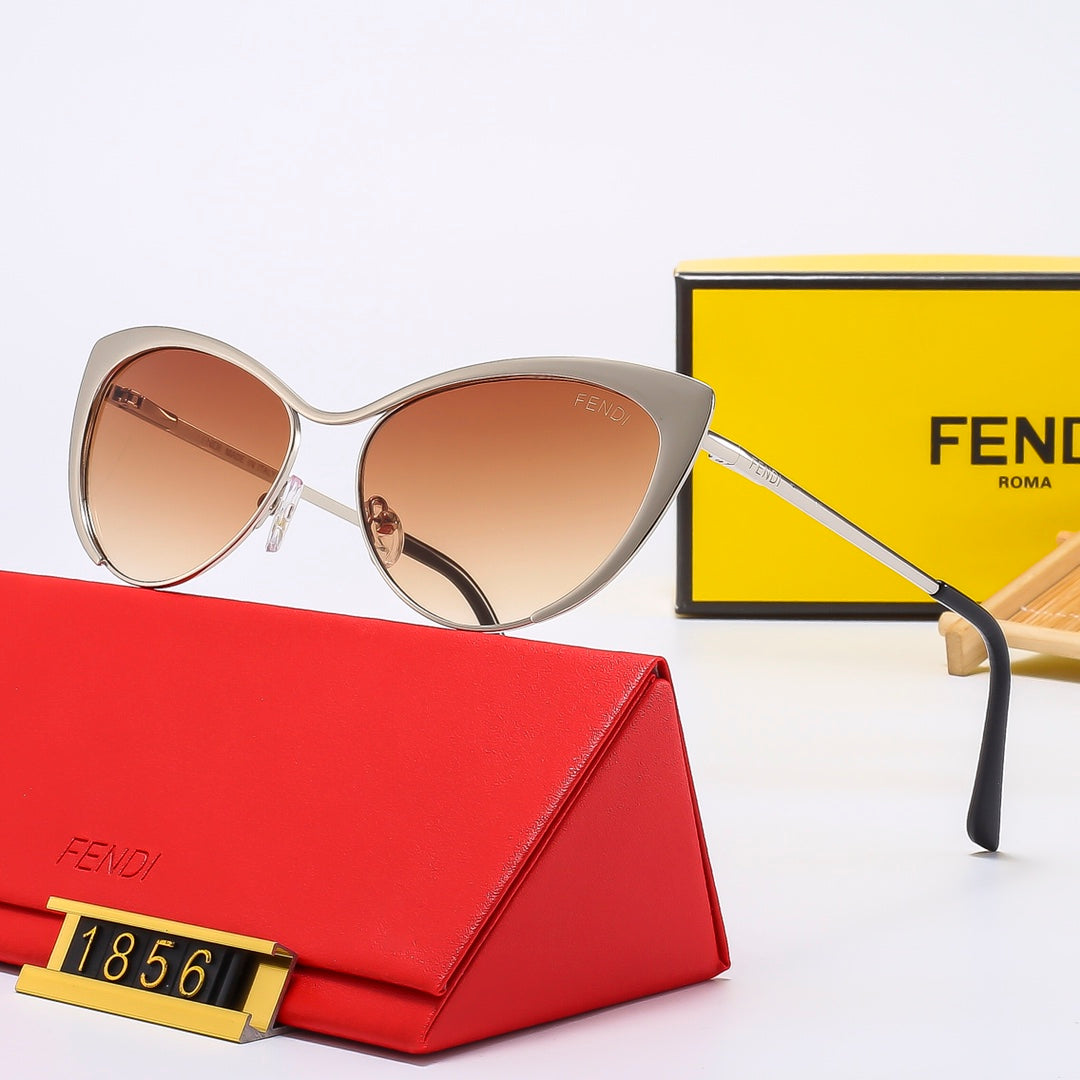 5 Colors Stylish Metal Temple Sunglasses — 1856