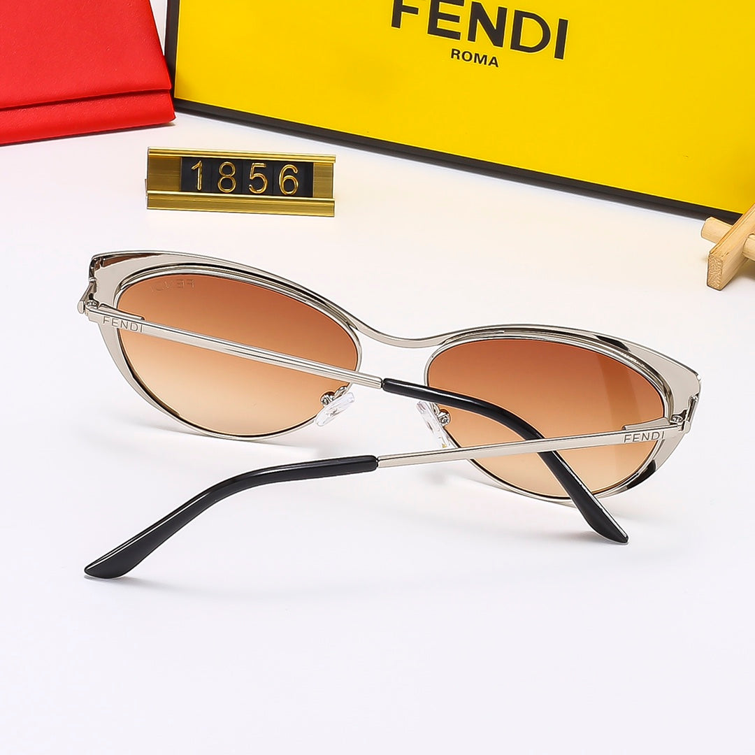 5 Colors Stylish Metal Temple Sunglasses — 1856