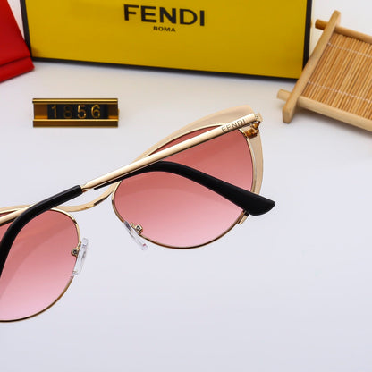 5 Colors Stylish Metal Temple Sunglasses — 1856
