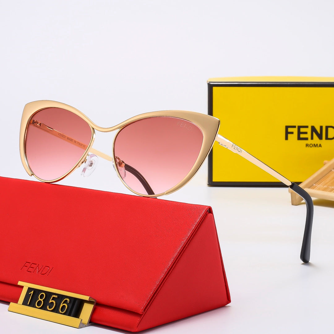 5 Colors Stylish Metal Temple Sunglasses — 1856