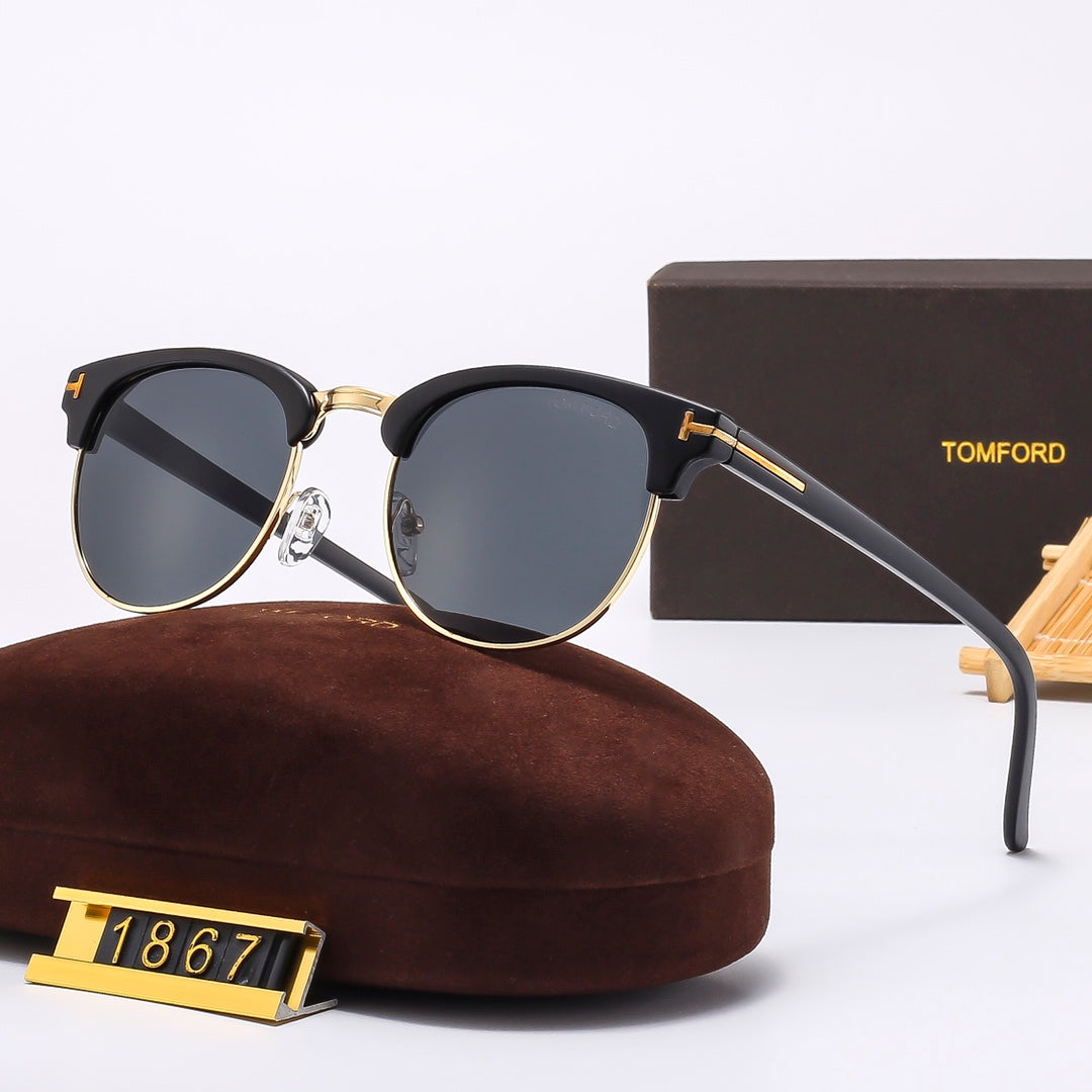 5 Colors Fashion Oval-Shaped Sunglasses—1867