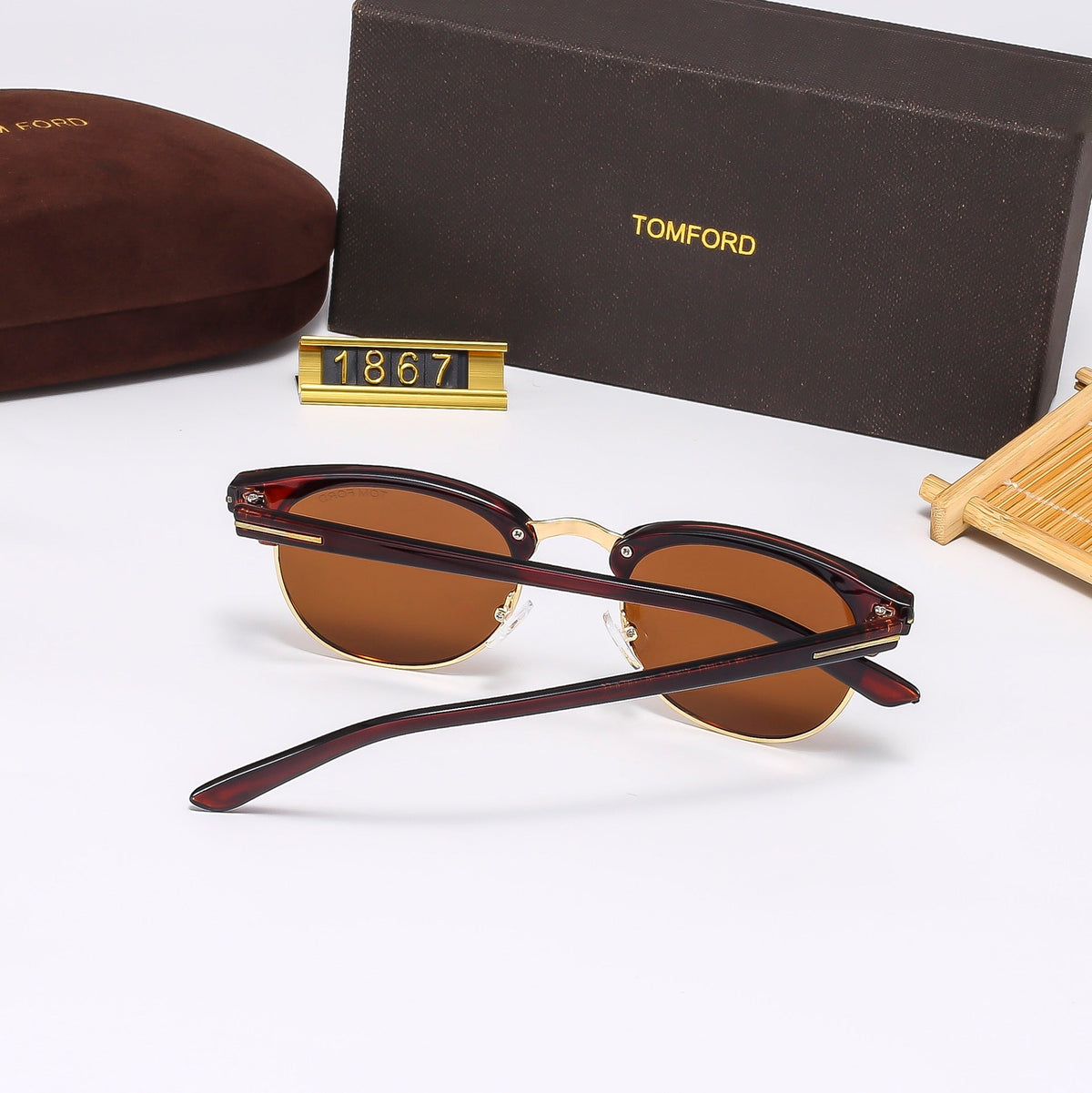 5 Colors Fashion Oval-Shaped Sunglasses—1867