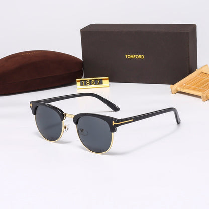 5 Colors Fashion Oval-Shaped Sunglasses—1867